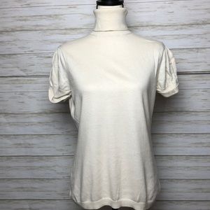 Banana Republic Short Sleeve Turtleneck Sweater